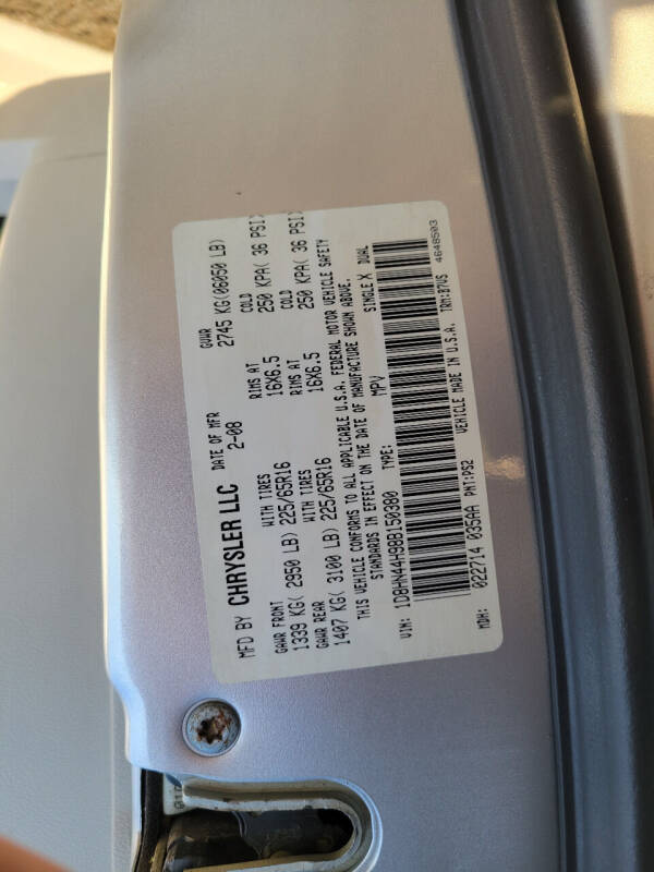 dodge grand caravan 2008 2D8HN54P78R814061 image dodge grand caravan 2008 2D8HN54P78R814061 image